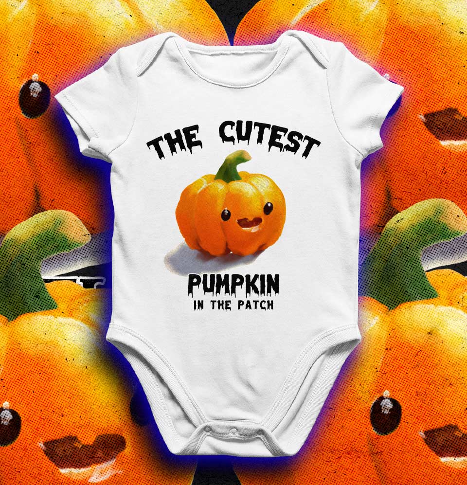 The cutest pumpkin in the patch halloween baby grow