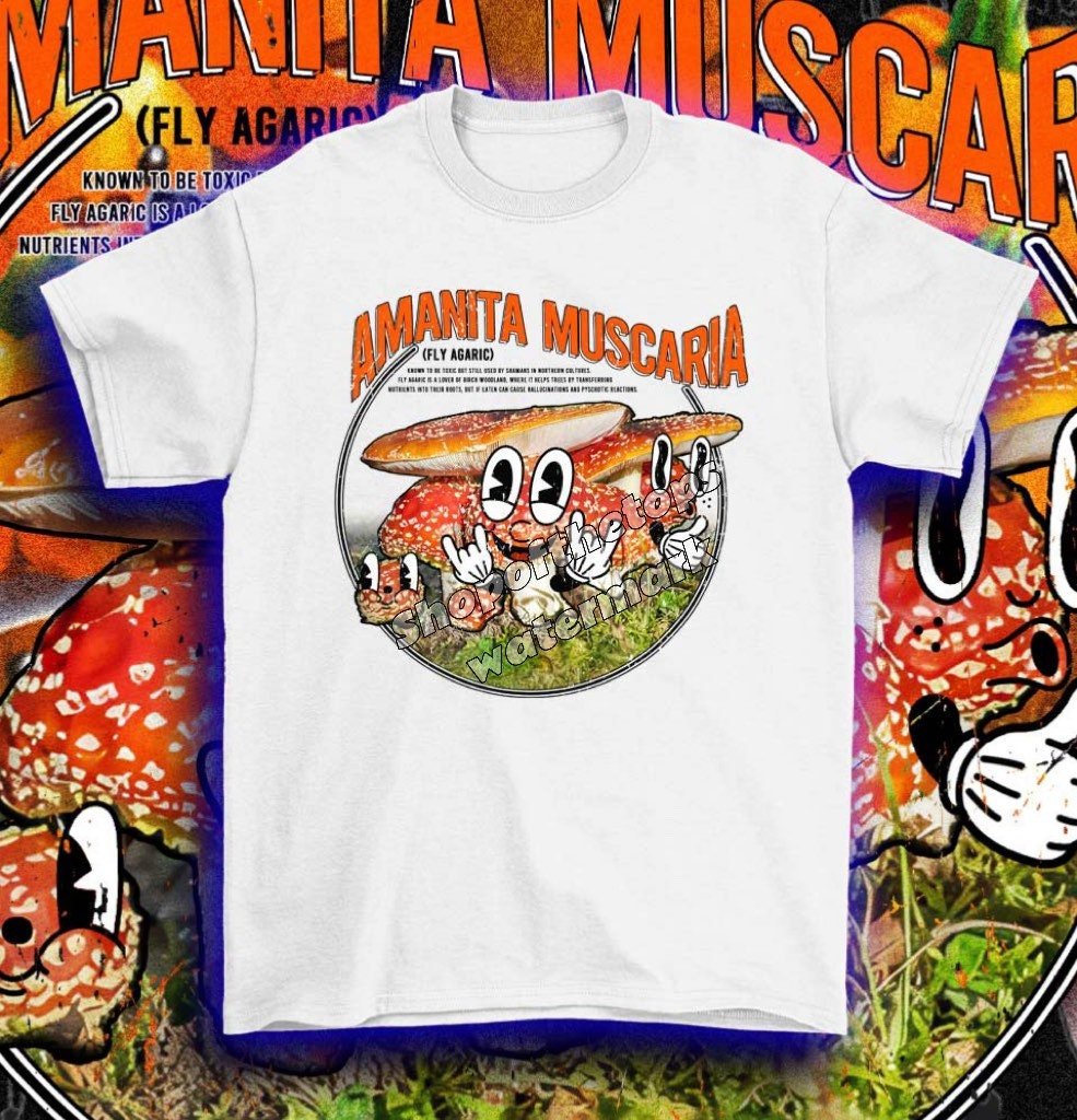 Amanita Shroom Trippy T-shirt