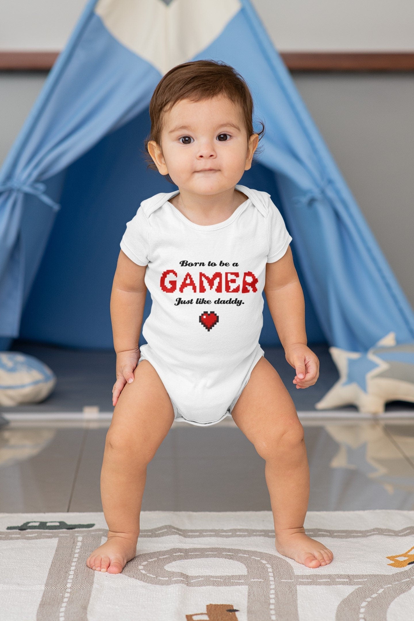 Born to be a gamer baby grow