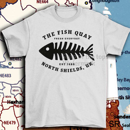 North shields fish quay t-shirt