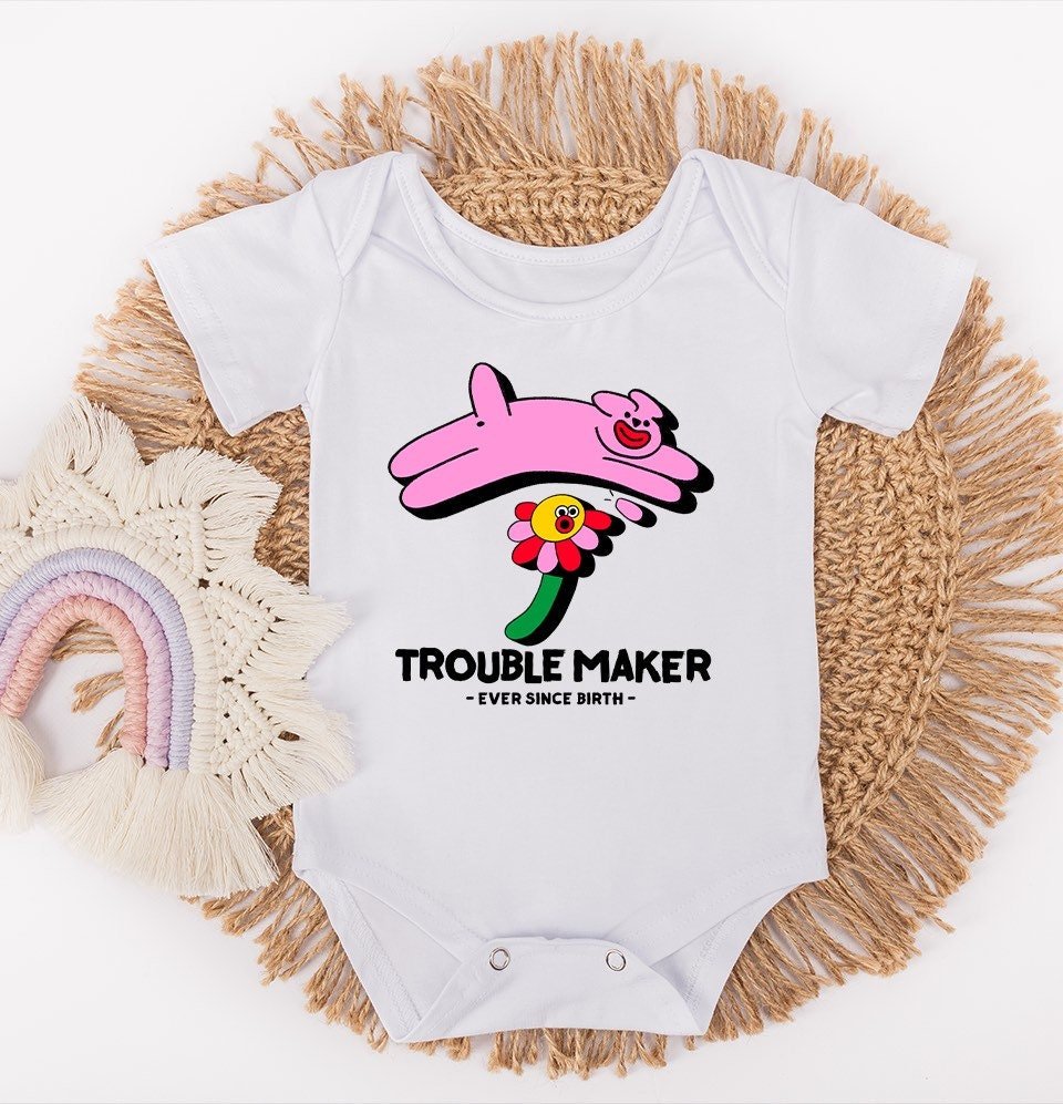 Cheeky trouble maker baby grow