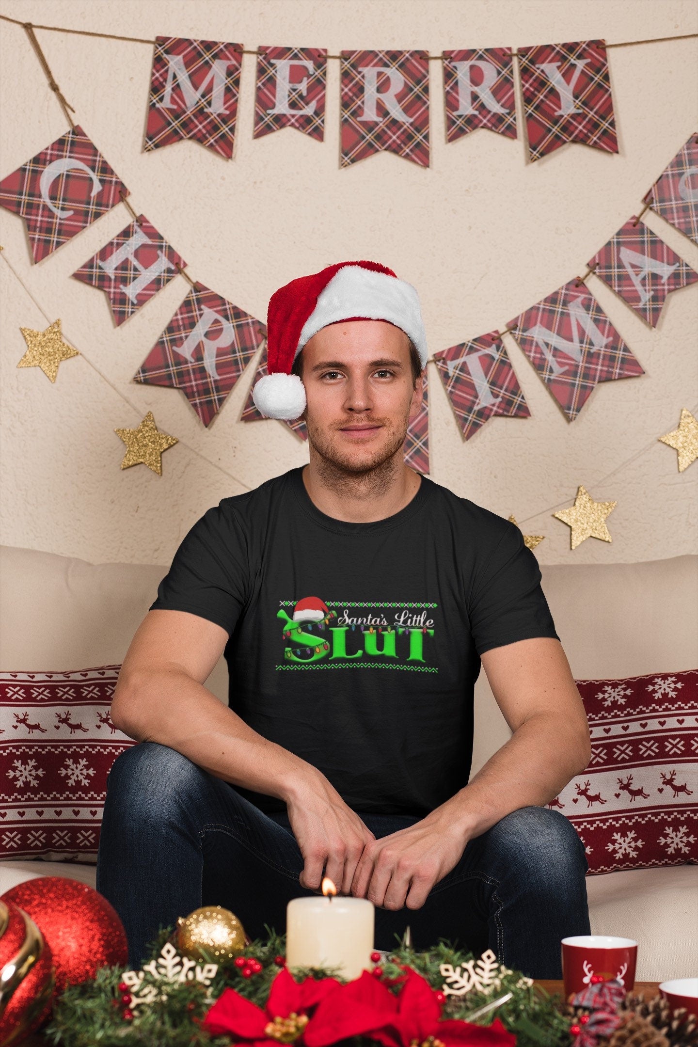 Santa's little slut T-shirt