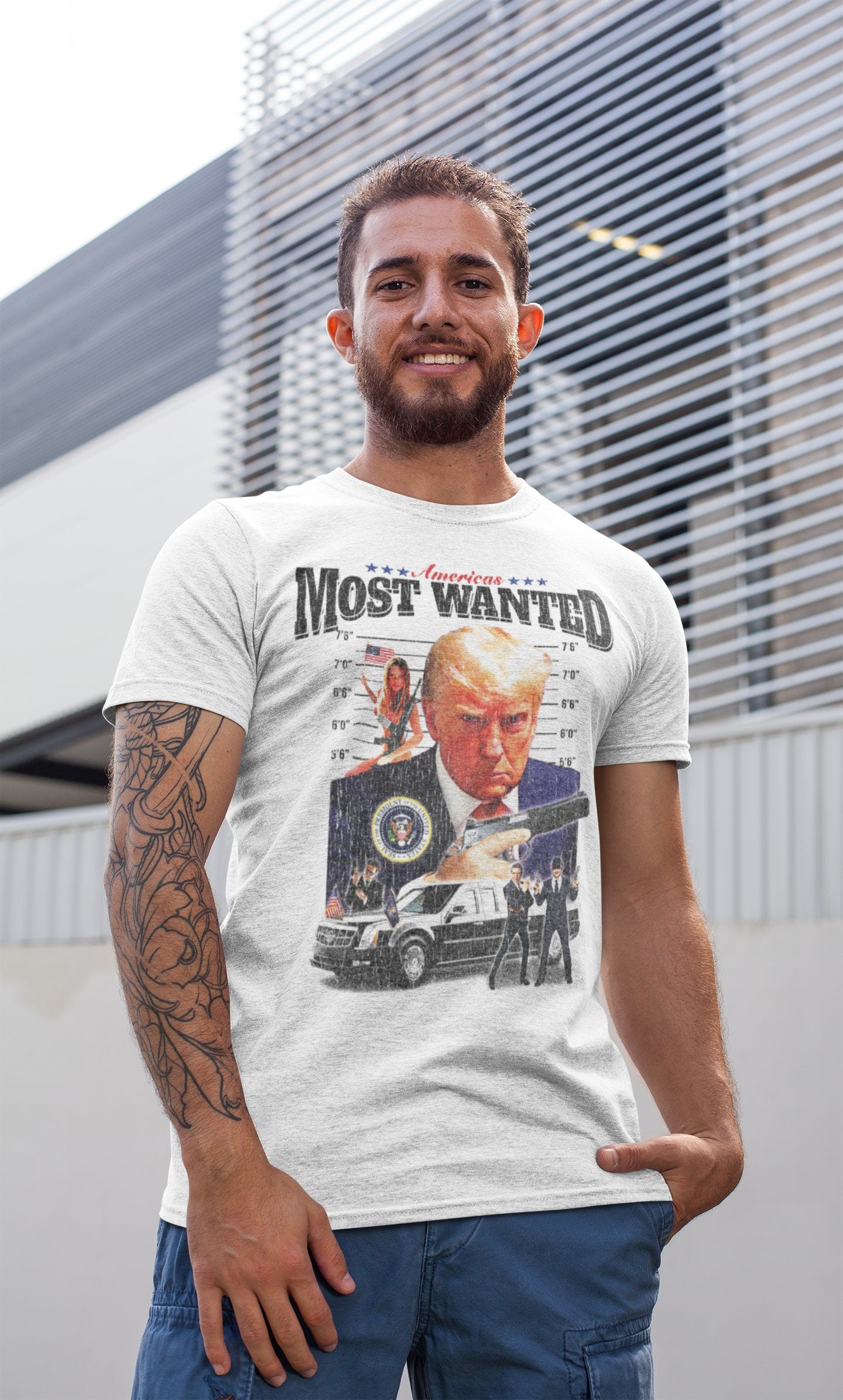 Trump funny mugshot t-shirt