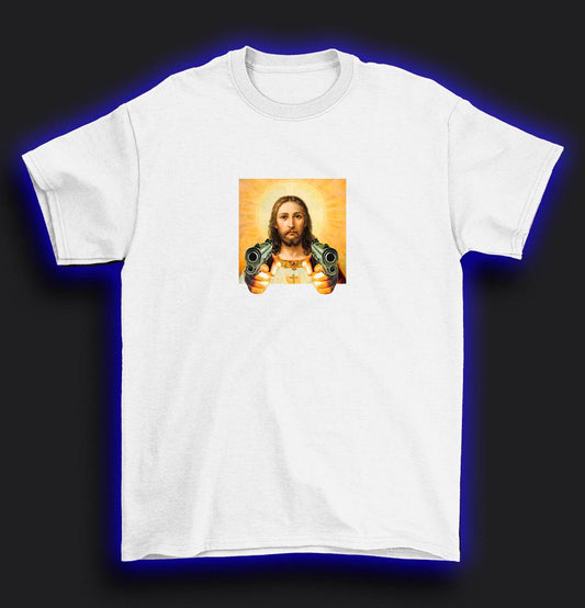 Jesus with guns T-Shirt