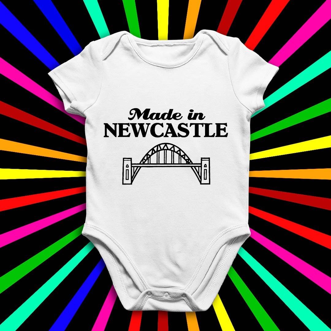 Made in Newcastle - Geordie Babies baby grow