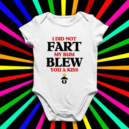 My bum blew you a kiss babygrow