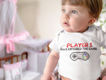 Player 3 gamer baby grow