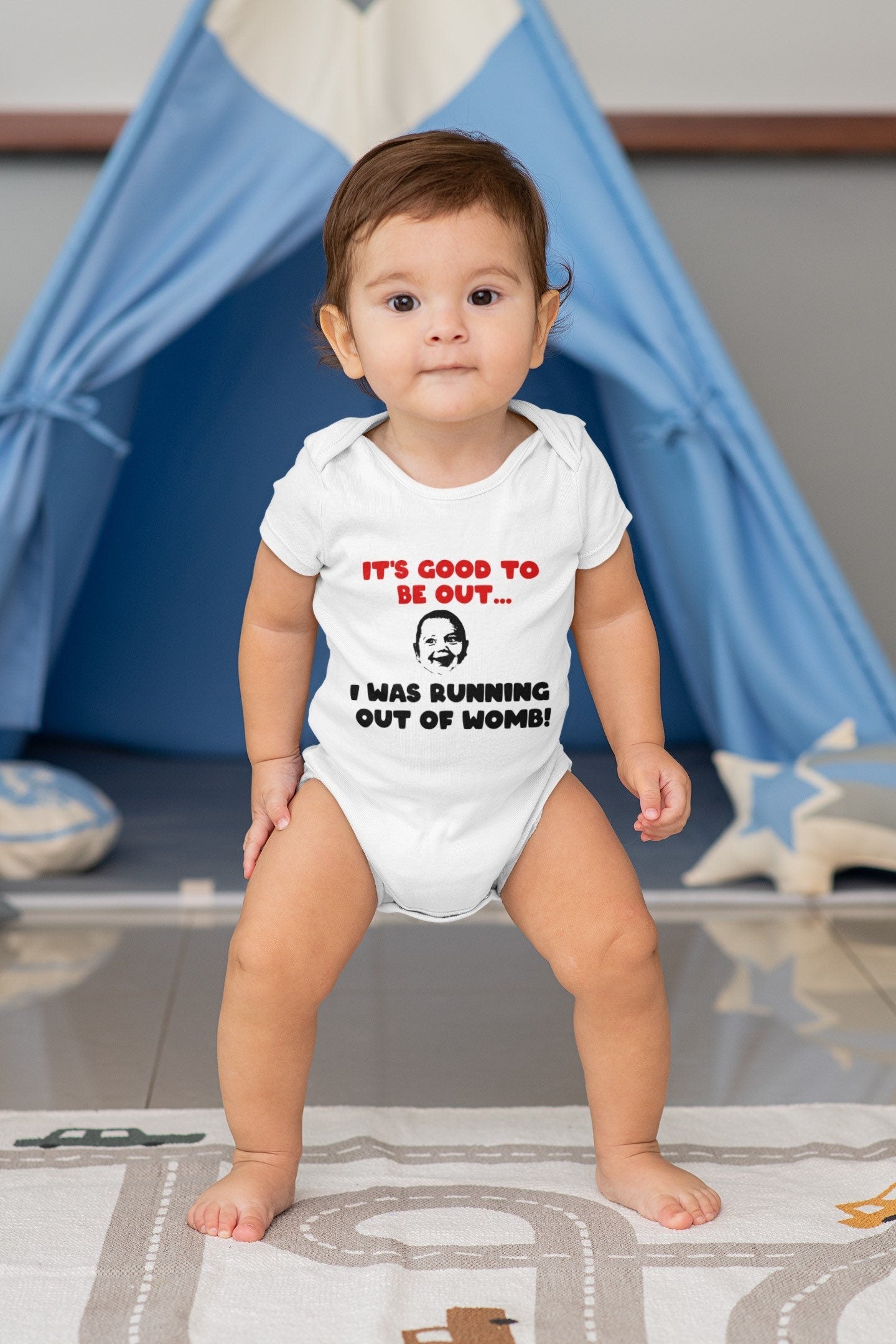 Running out of womb baby grow