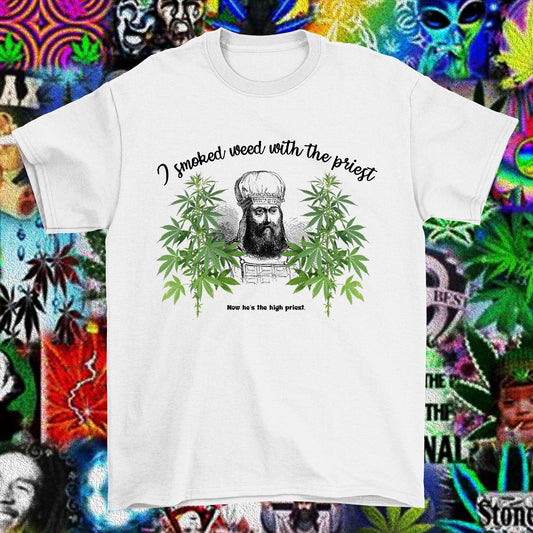 Smoke with high priest T-shirt